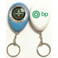 Oval Shape Compass Swivel Keychain